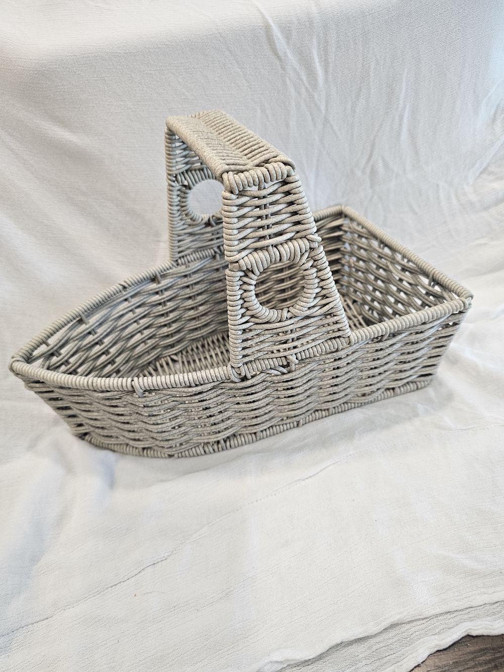 Tug Boat Plastic Wickerlike Nantucket Style Basket